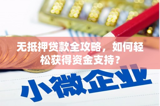 盐水无抵押贷款全攻略，如何轻松获得资金支持？