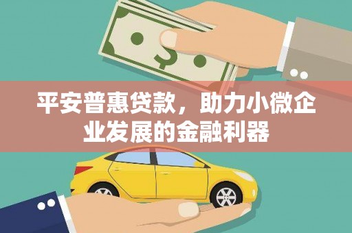 盐水平安普惠贷款，助力小微企业发展的金融利器