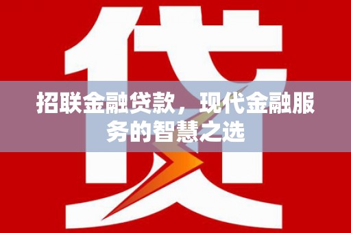 盐水招联金融贷款，现代金融服务的智慧之选