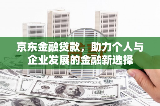 盐水京东金融贷款，助力个人与企业发展的金融新选择