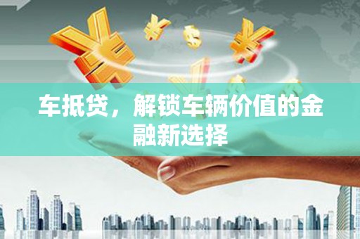 盐水车抵贷，解锁车辆价值的金融新选择