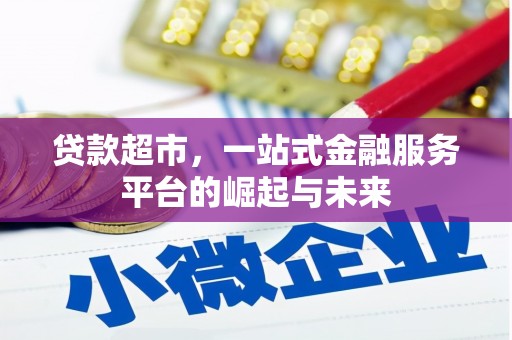 盐水贷款超市，一站式金融服务平台的崛起与未来