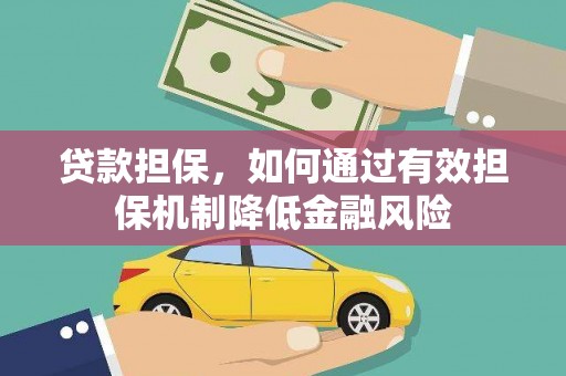 盐水贷款担保，如何通过有效担保机制降低金融风险