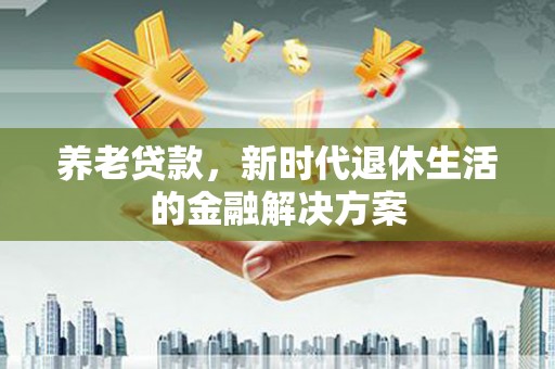 盐水养老贷款，新时代退休生活的金融解决方案
