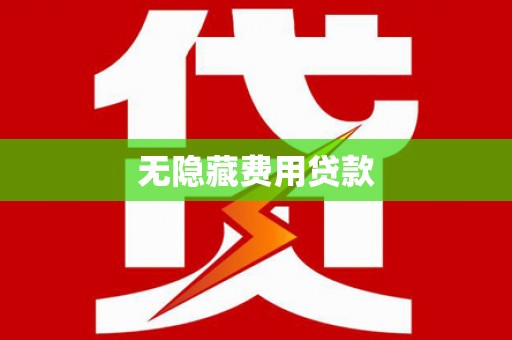 盐水无隐藏费用贷款