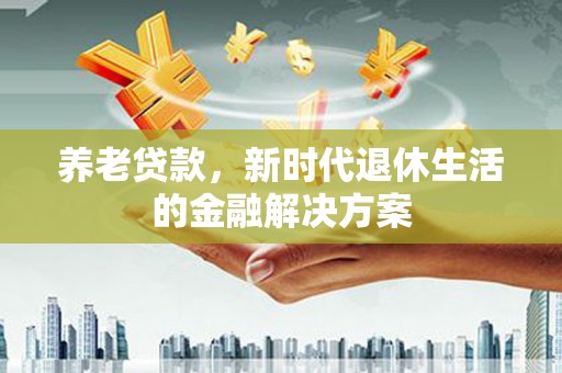 盐水养老贷款，新时代退休生活的金融解决方案