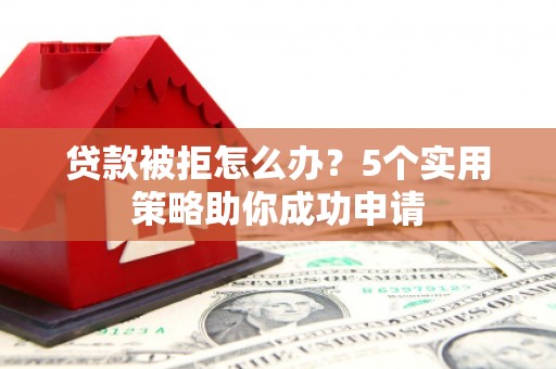 盐水贷款被拒怎么办？5个实用策略助你成功申请