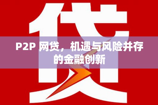 盐水P2P 网贷，机遇与风险并存的金融创新